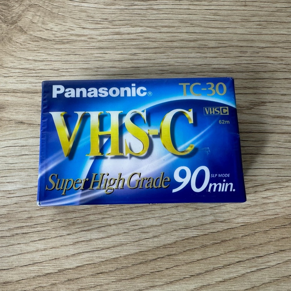 Panasonic VHS-C Tape Super High Grade TC-30 90 Min SLP‎ Mode New Sealed
